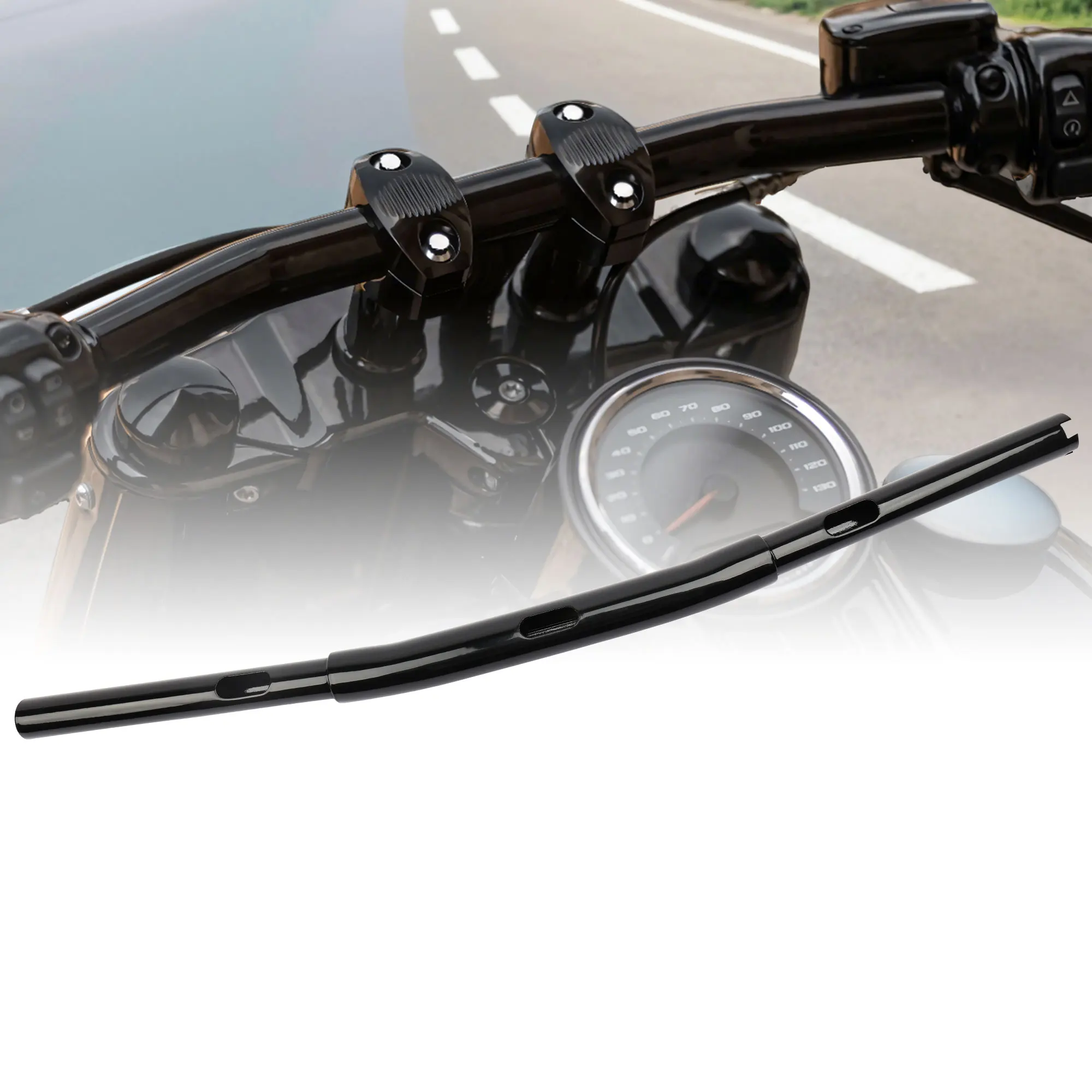 1,25-Zoll Drag Bar Lenker für Harley 2018-Aufwärts Softail 2013-2017 Street Bob FXDB 2008-2017 Fat Bob FXDF