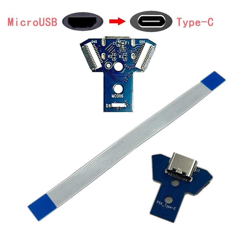 1 Set 4 USB Typ C Lade Board MOD Universal Für PS4 Controller 040 050 055 DIY Zubehör Für DualShock Image