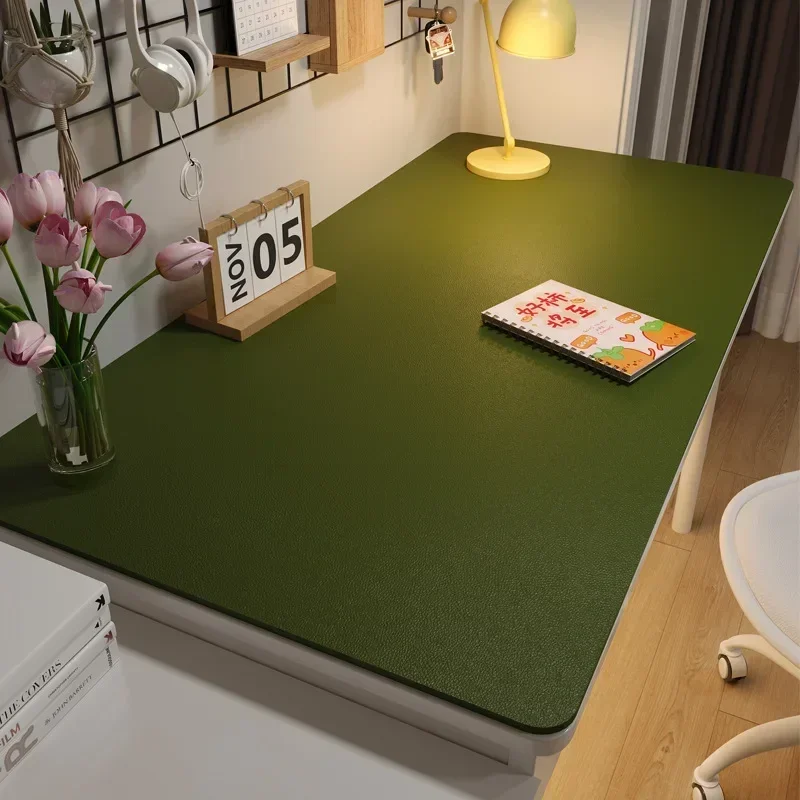 Große Schreibtischunterlage, Tischschutz, Leder-Tischdecke für Zuhause, leicht zu reinigen, wasserdichter Tee-Untersetzer, rutschfeste Gamer-Tastatur-Mauspad Image