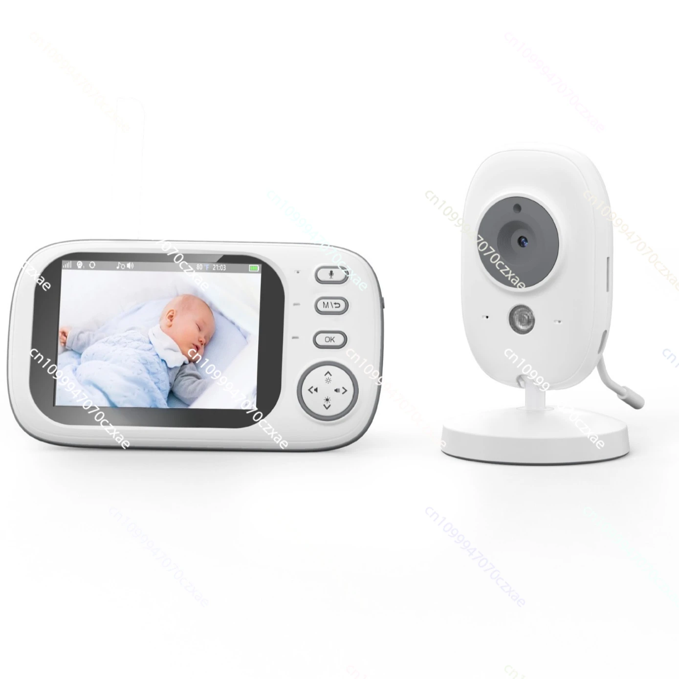 Verbessertes 3,5-Zoll-Babyphone, Echtzeit-Babyphone für Videopflege Image