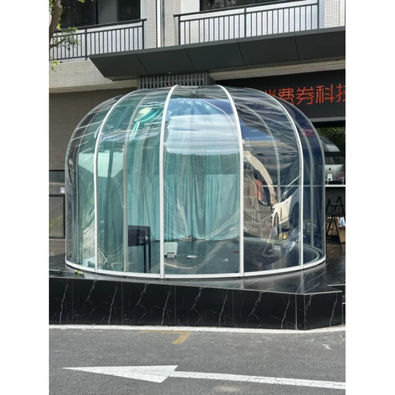 Internet Celebrity Star Room Outdoor Transparent Bubble House Restaurant B & B Camping Mobile Star Zelt Hotel Wintergarten Image