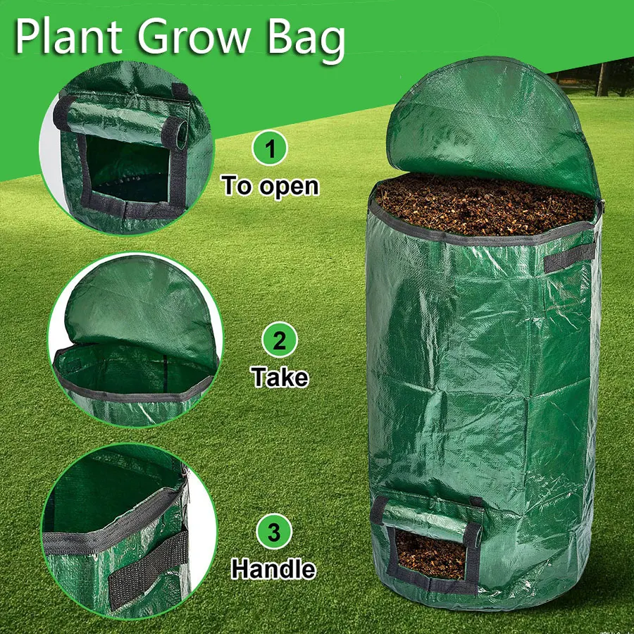 Kartoffel-Wachstumsbeutel, Gemüse- und Gartenbedarf, Pflanzenwerkzeuge, Pflanzen, Töpfe, Gartenarbeit, Outdoor-Topfzubehör, wachsende Veranda-Kompostbeutel Image