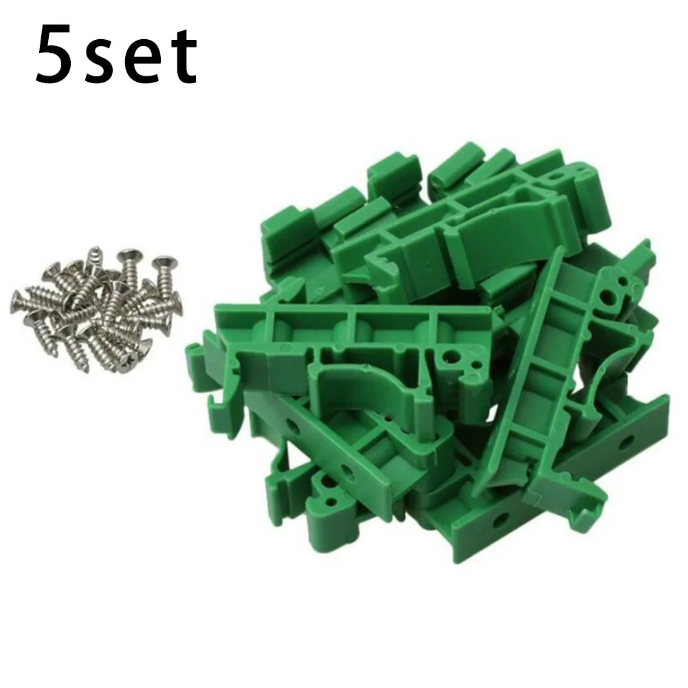 5 Set DRG-01 PCB DIN 35 Schienenmontageadapter Platine Halterung Halter Träger Clips Steuerplatine Adapter Image
