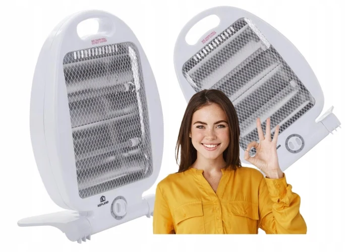 Quarz-Elektroheizung 400/800W 2-Stufen Weiß Image