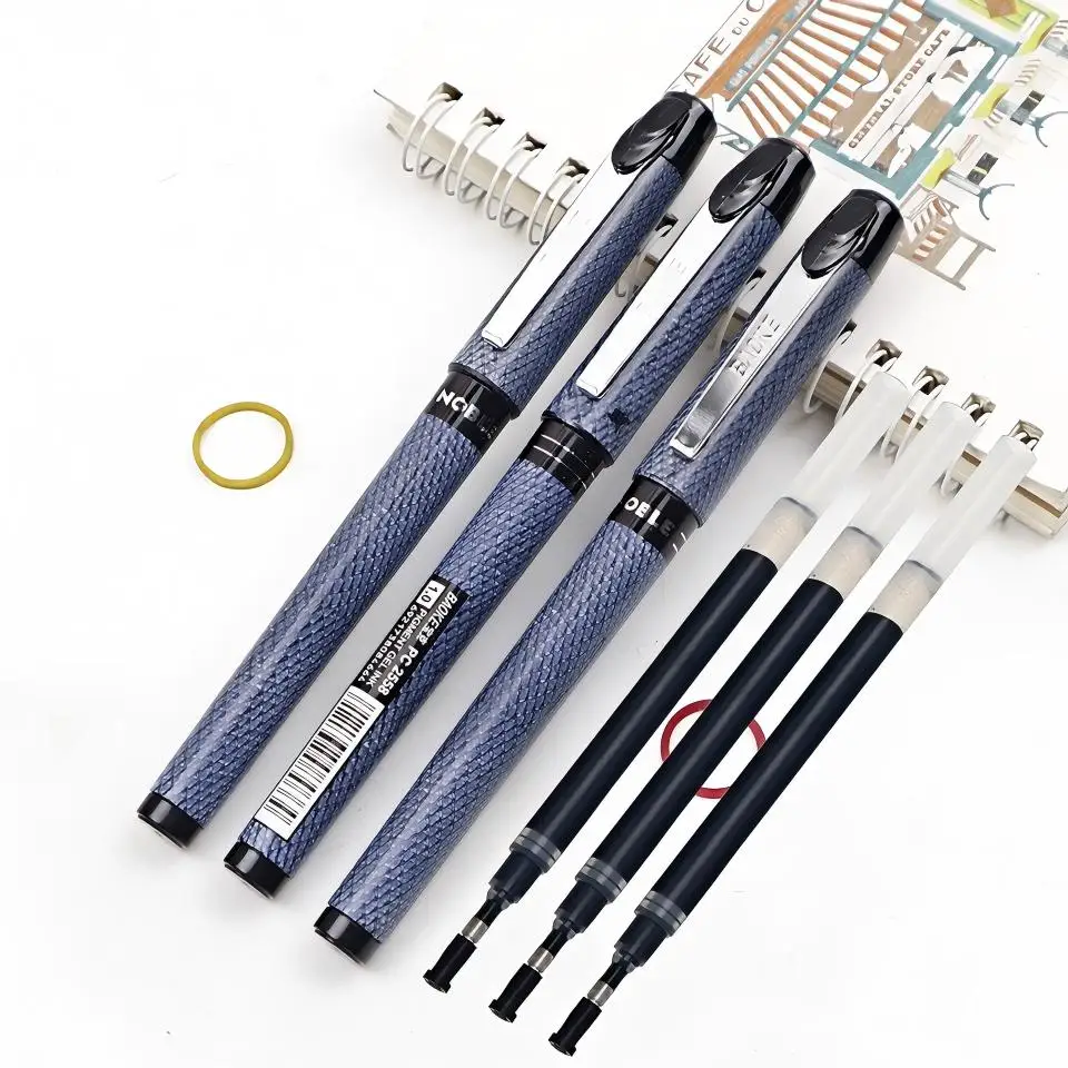 1,0mm Hochwertiger Gelstift mit Hoher Kapazität Schwarze/Blaue Tinte für Büro & Schule Sehr Gute Schreibqualität Gel-Tinte Neutraler Stift Bürobedarf Image