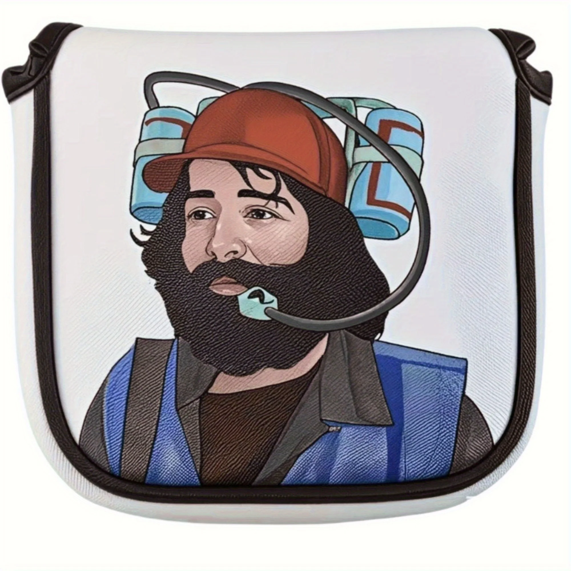 Lustige Happy Gilmore Golf Headcover Golf Club Head Covers Sports Style Bogey King Premium PU Leder Golf Blade Mallet Putter Cov Image