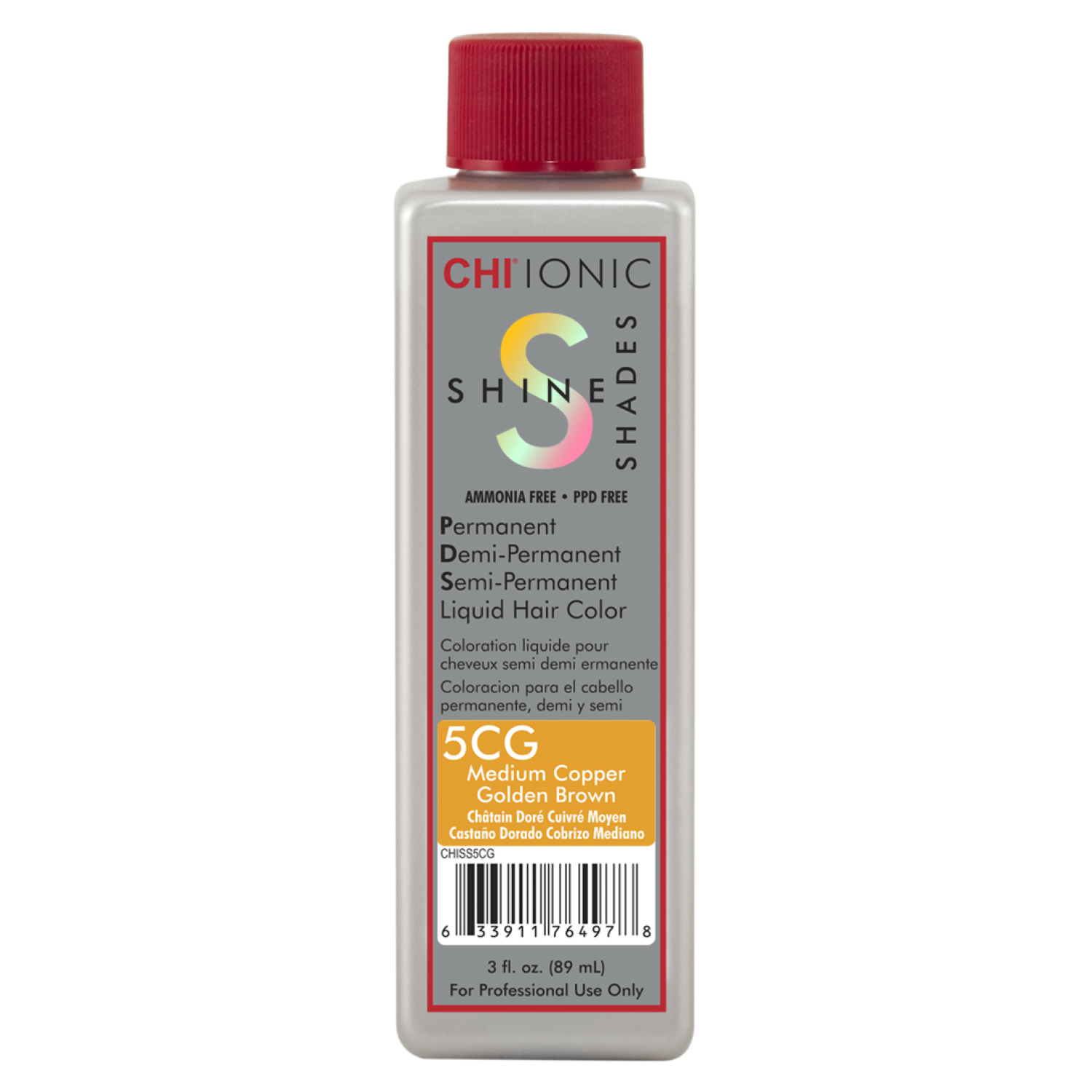 CHI Ionic Shine Shades 5CG Medium Copper Gold Brown - CHI