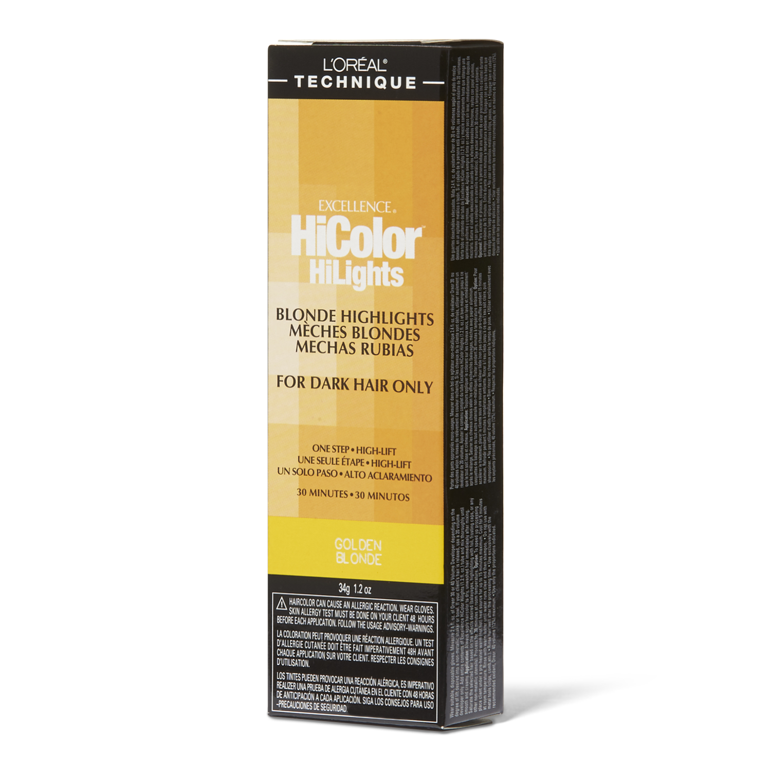 L'Oreal HiColor Blonde HiLights Golden Blonde Permanent Creme Hair Color 1.2 Oz