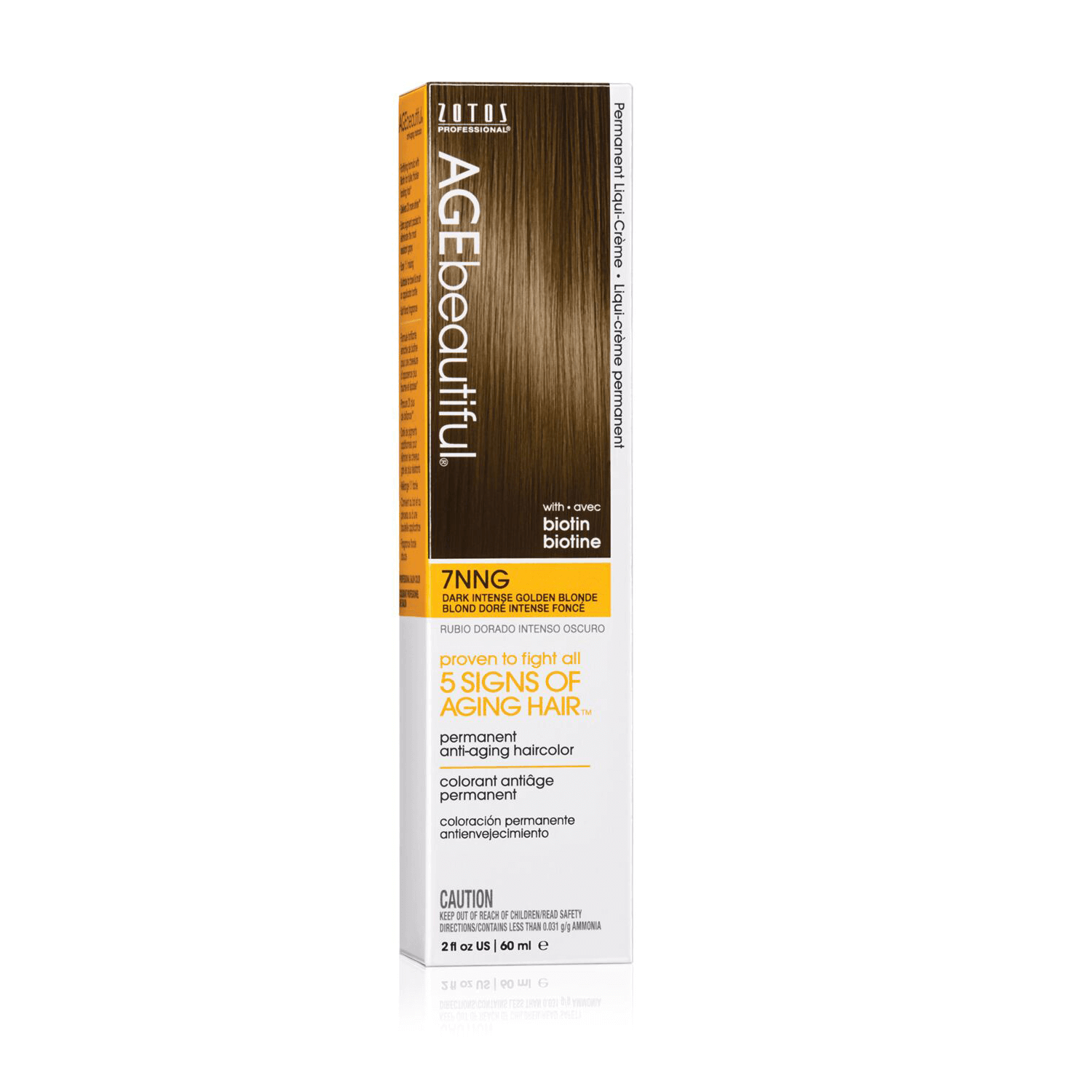 Zotos Professional 7NNG Dark Intense Golden Blonde Permanent Liqui-Creme Hair Color 2 oz