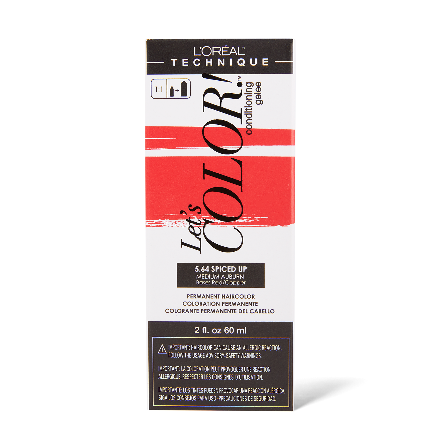 L'Oreal Let's COLOR! Conditioning Gelee Permanent Haircolor 5.64 Spiced Up