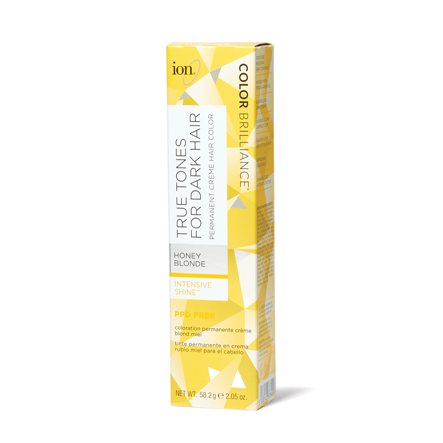 Ion True Tones for Dark Hair Permanent Crème Hair Color Honey Blonde 2.05 Oz