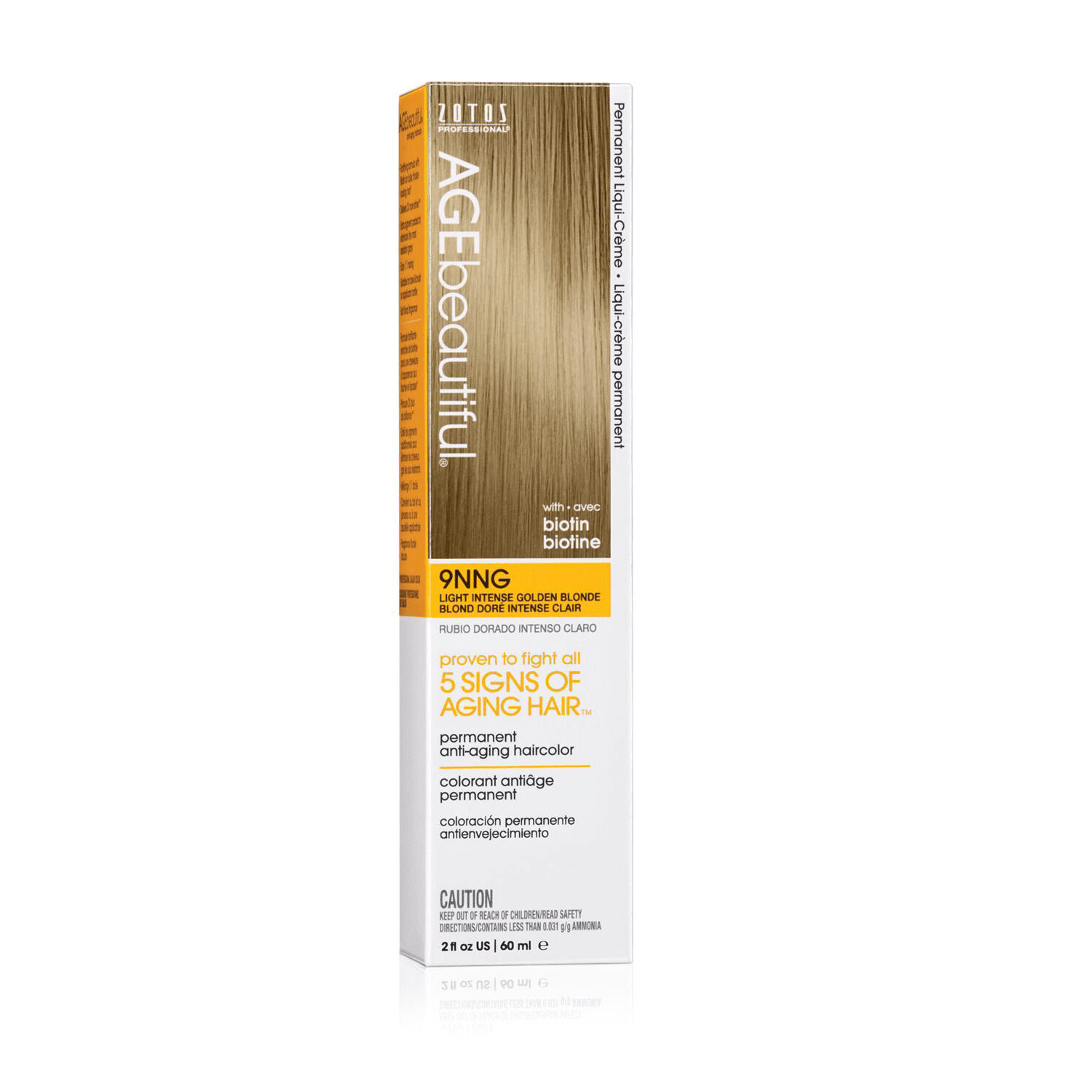 Zotos Professional 9NNG Light Intense Golden Blonde Permanent Liqui-Crème Hair Color 2 oz