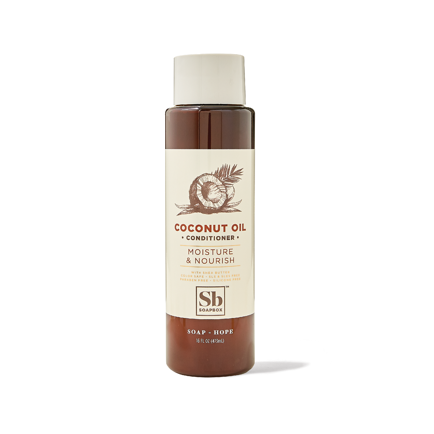 Soapbox Coconut Oil Moisture & Nourish Conditioner 16 oz 16 Oz