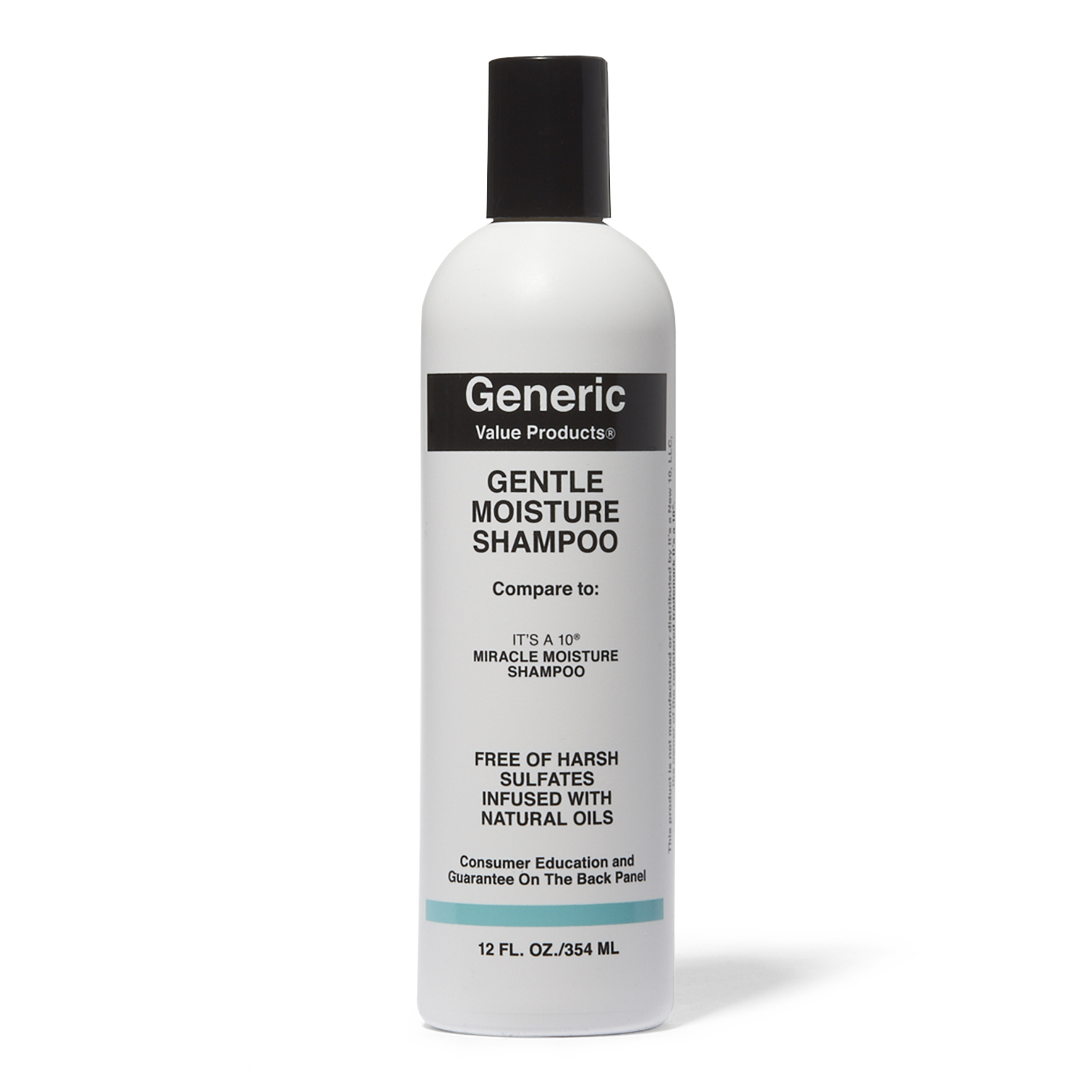 Generic Value Products Gentle Moisture Shampoo Compare to It's a 10 Miracle Moisture Shampoo 12 Oz