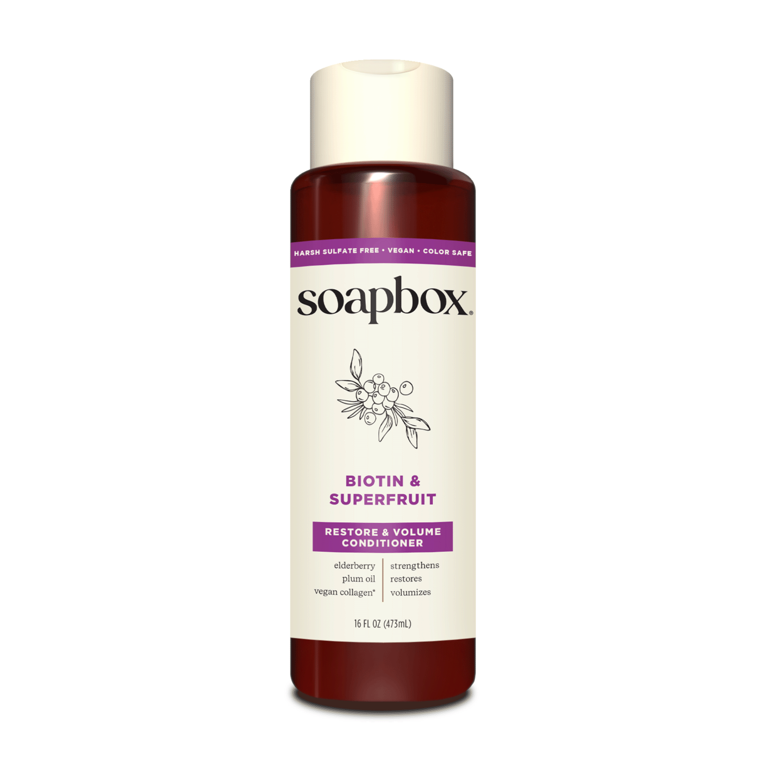 Soapbox Biotin and Superfruit Restore & Volumize Conditioner