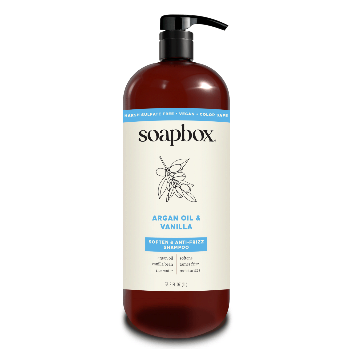 Soapbox Argan Oil Control & Soften Shampoo 33.8 oz 33.8 Oz