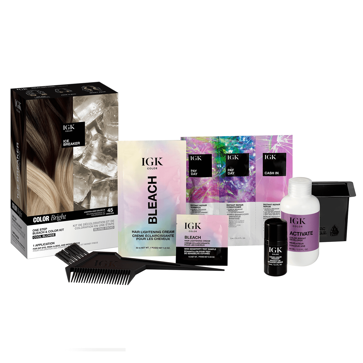 IGK Ice Breaker One Step Bleach & Color Kit
