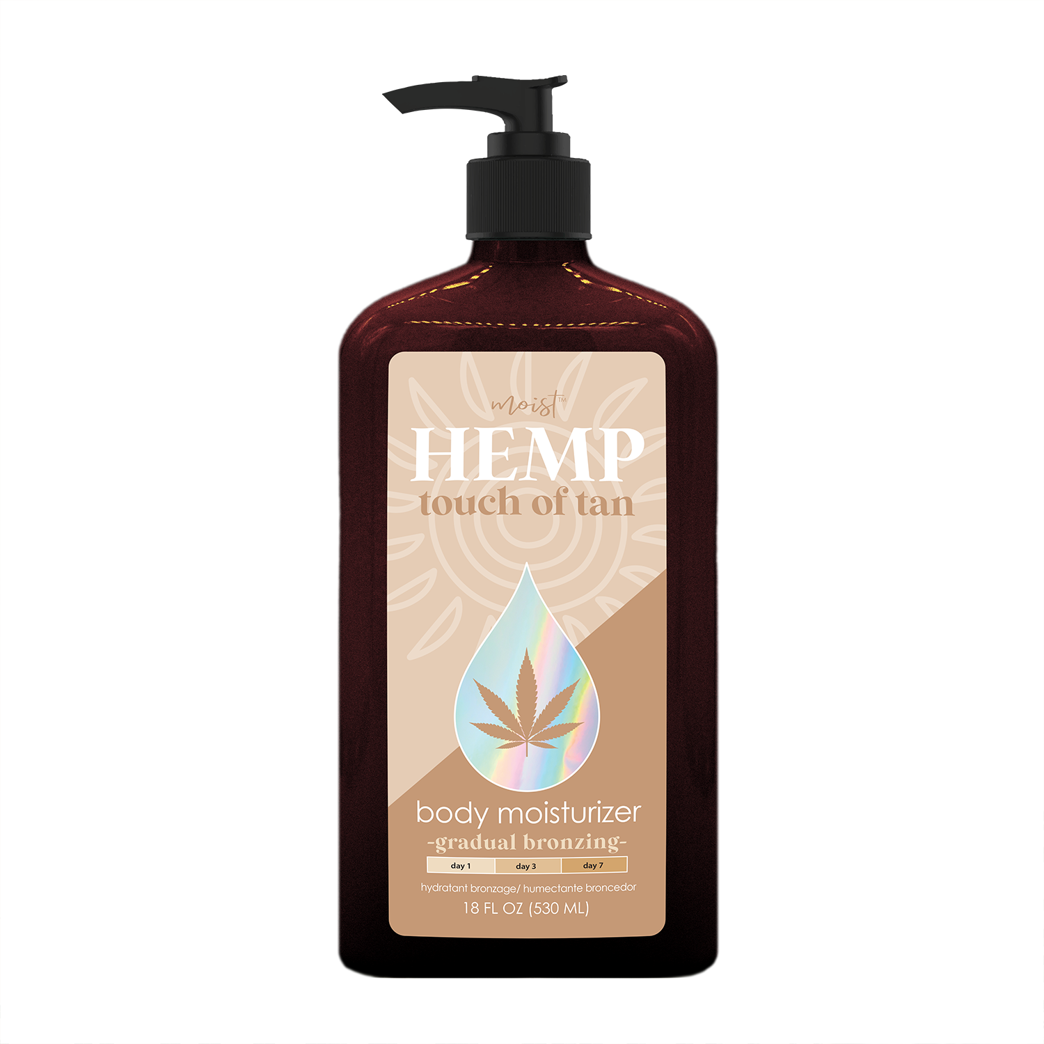 Moist Hemp Moist Hemp Bronzing Moisturizer 18 Oz - Moist Hemp