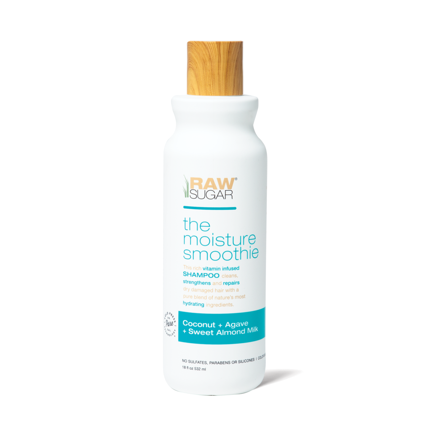 Raw Sugar Mositure Smoothie Shampoo - Coconut + Agave + Sweet Almond Milk