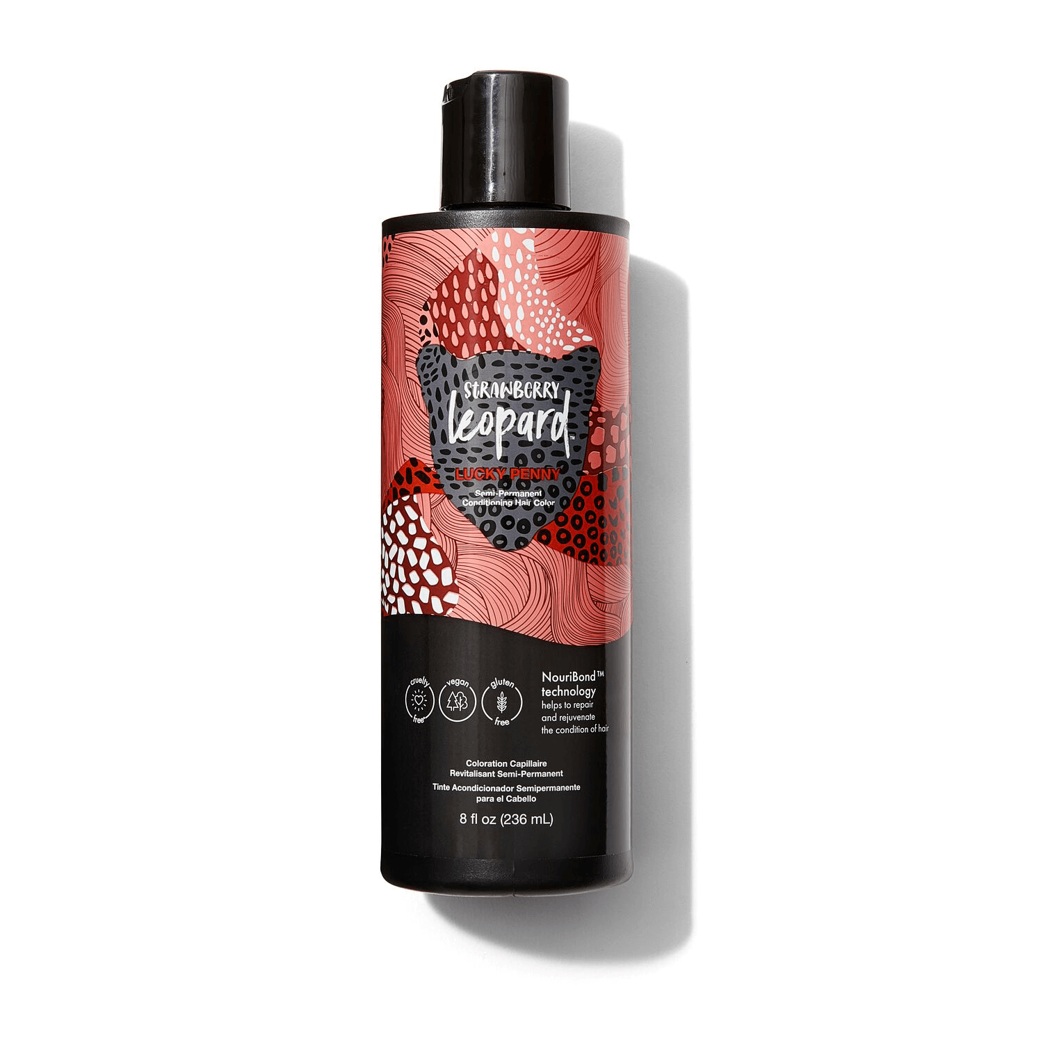 Strawberry Leopard Lucky Penny Semi Permanent Conditioning Hair Color 8 oz