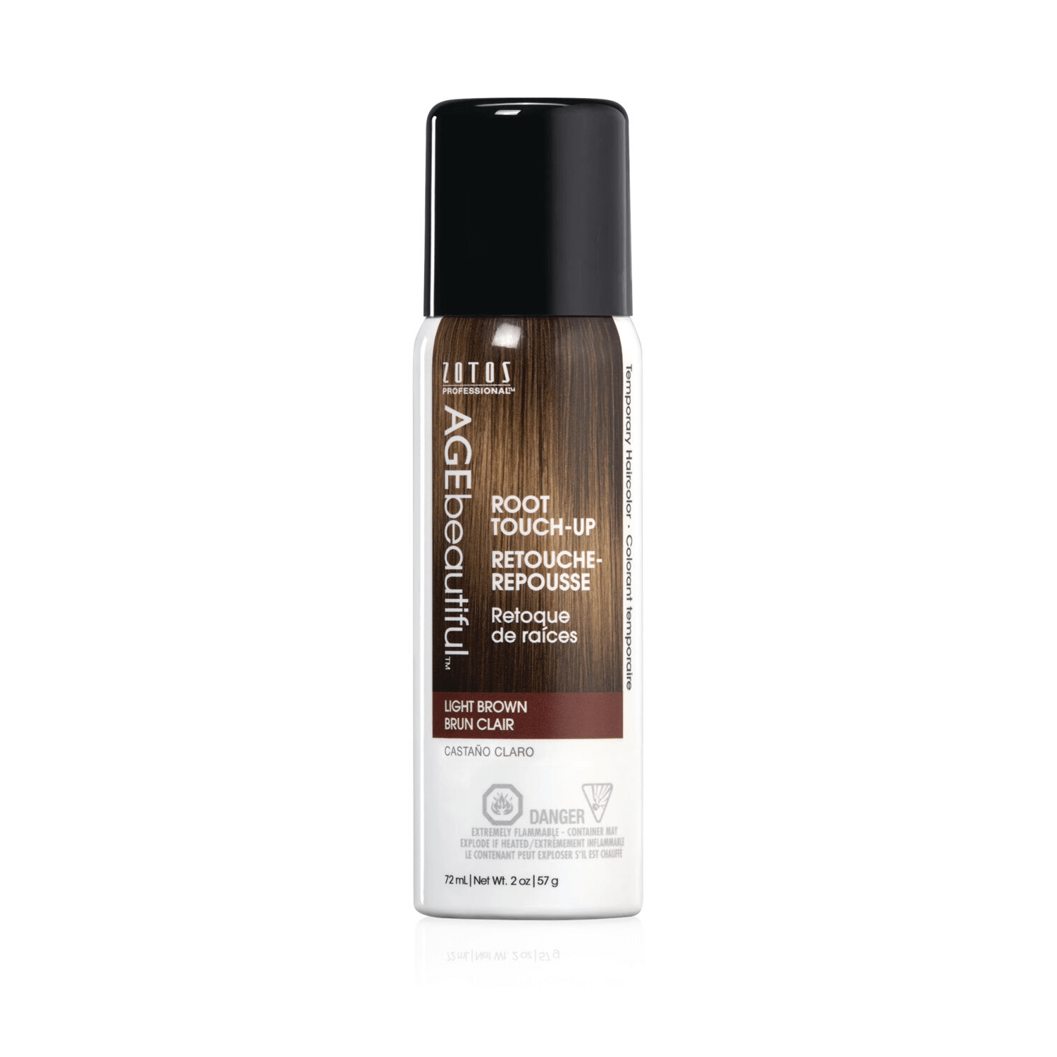 AGEbeautiful Light Brown Root Touch Up Spray Temporary Hair Color 2 oz