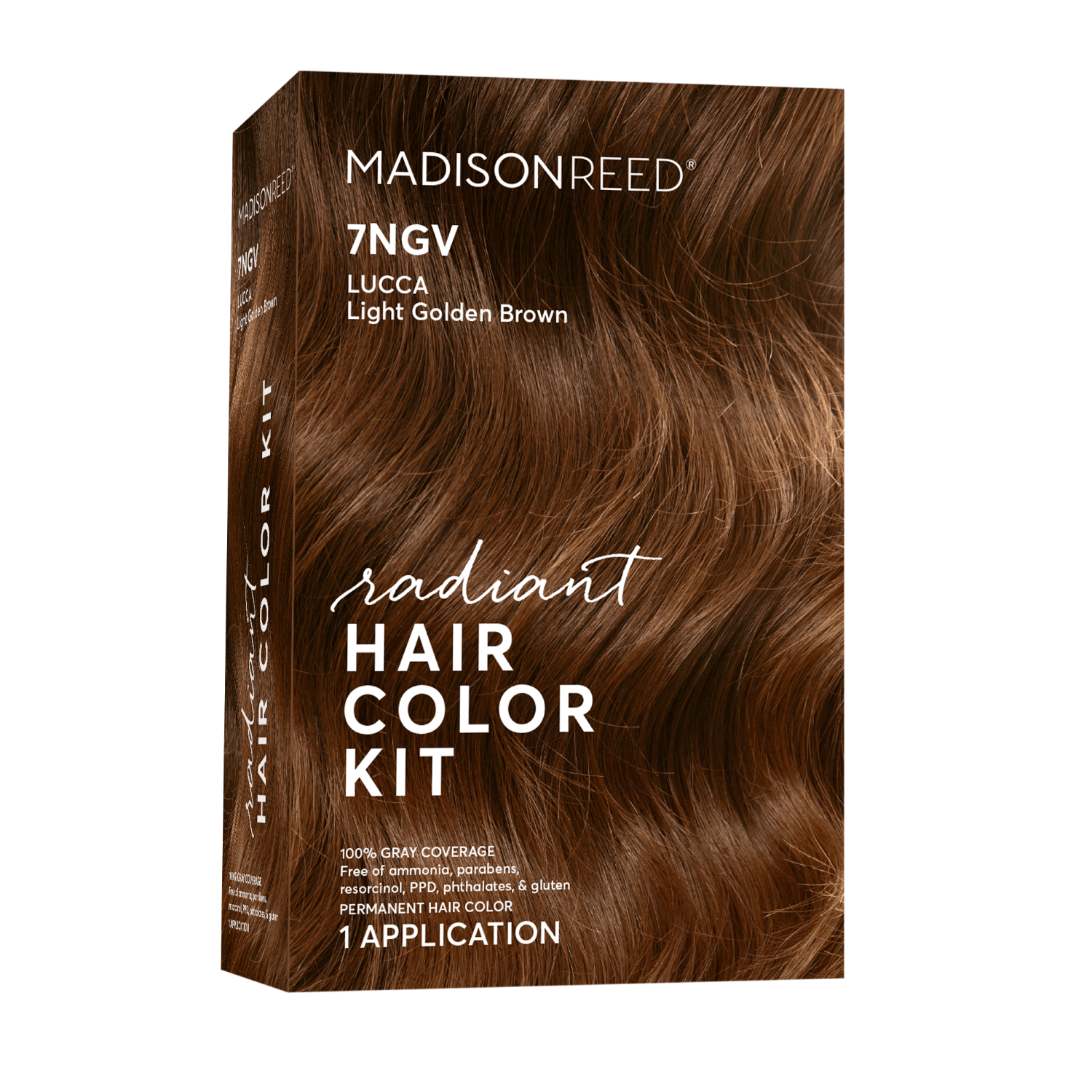 Madison Reed Radiant Cream Color Permanent Hair Color Kit 7NGV Lucca Light Brown