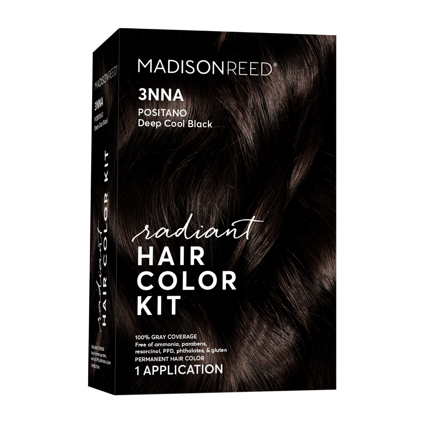 Madison Reed Radiant Cream Color Permanent Hair Color Kit 3NNA Positano Black