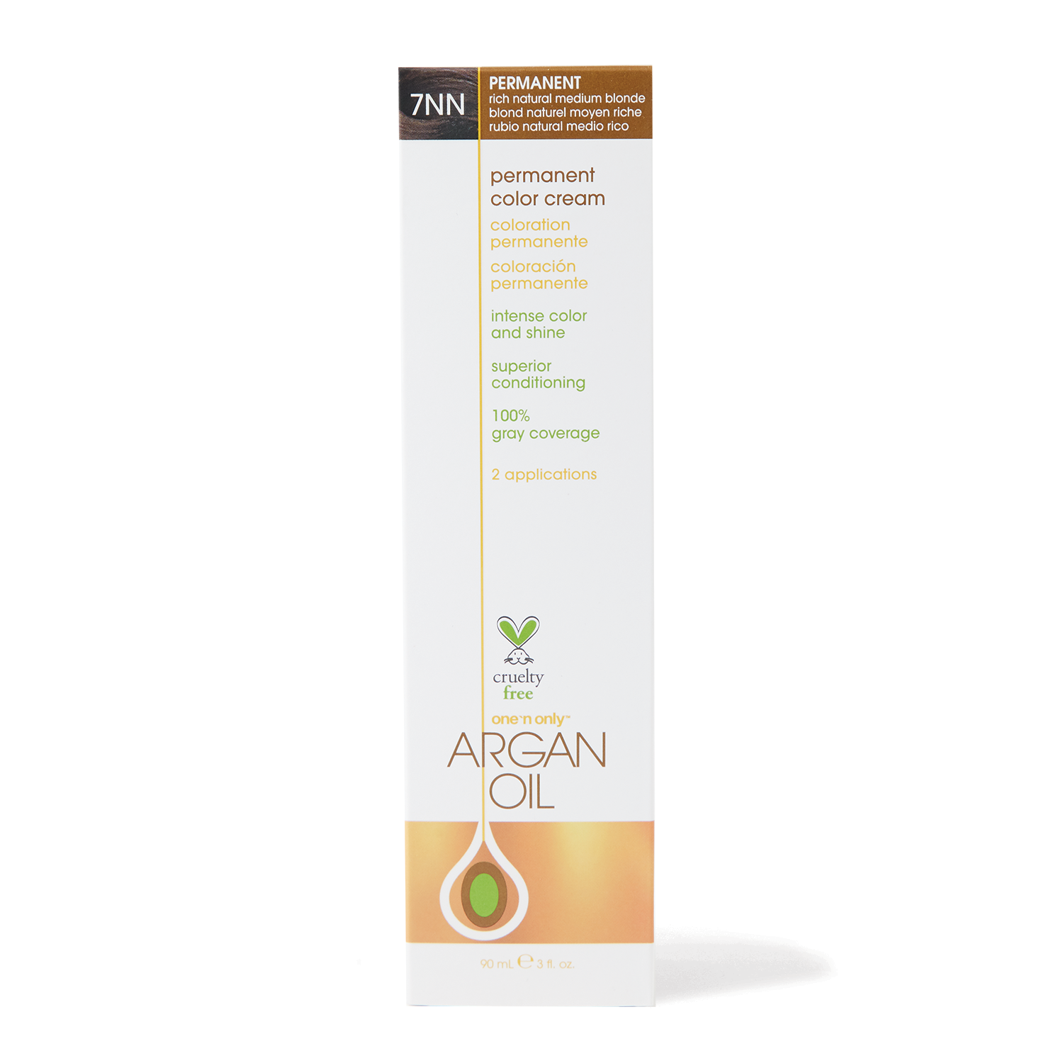 One 'n Only Argan Oil Permanent Color Cream 7NN Rich Natural Medium Blonde