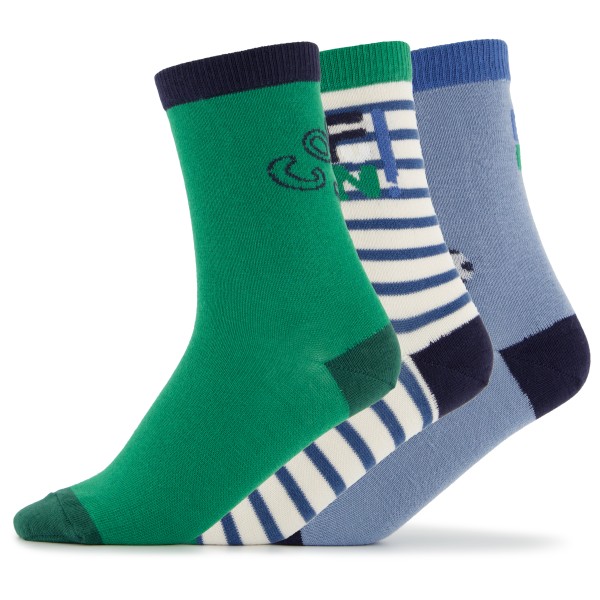 LIEWOOD - Kid's Silas Socks 3-Pack - Multifunktionssocken 22-24 | EU 22-24 grün
