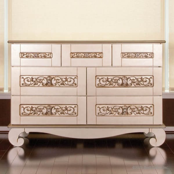 Bratt Dcor Chelsea Collection Dresser - Antique Silver