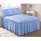 The Bettersleep Company Fitted Traditional Quilted Bedspread and Pillowsham Set Blue (King Size)