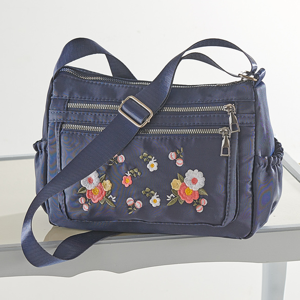 Handtasche "Blumenranke" navy Image