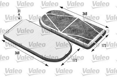 Valeo Filter, Innenraumluft [Hersteller-Nr. 698470] für Alpina, BMW Image
