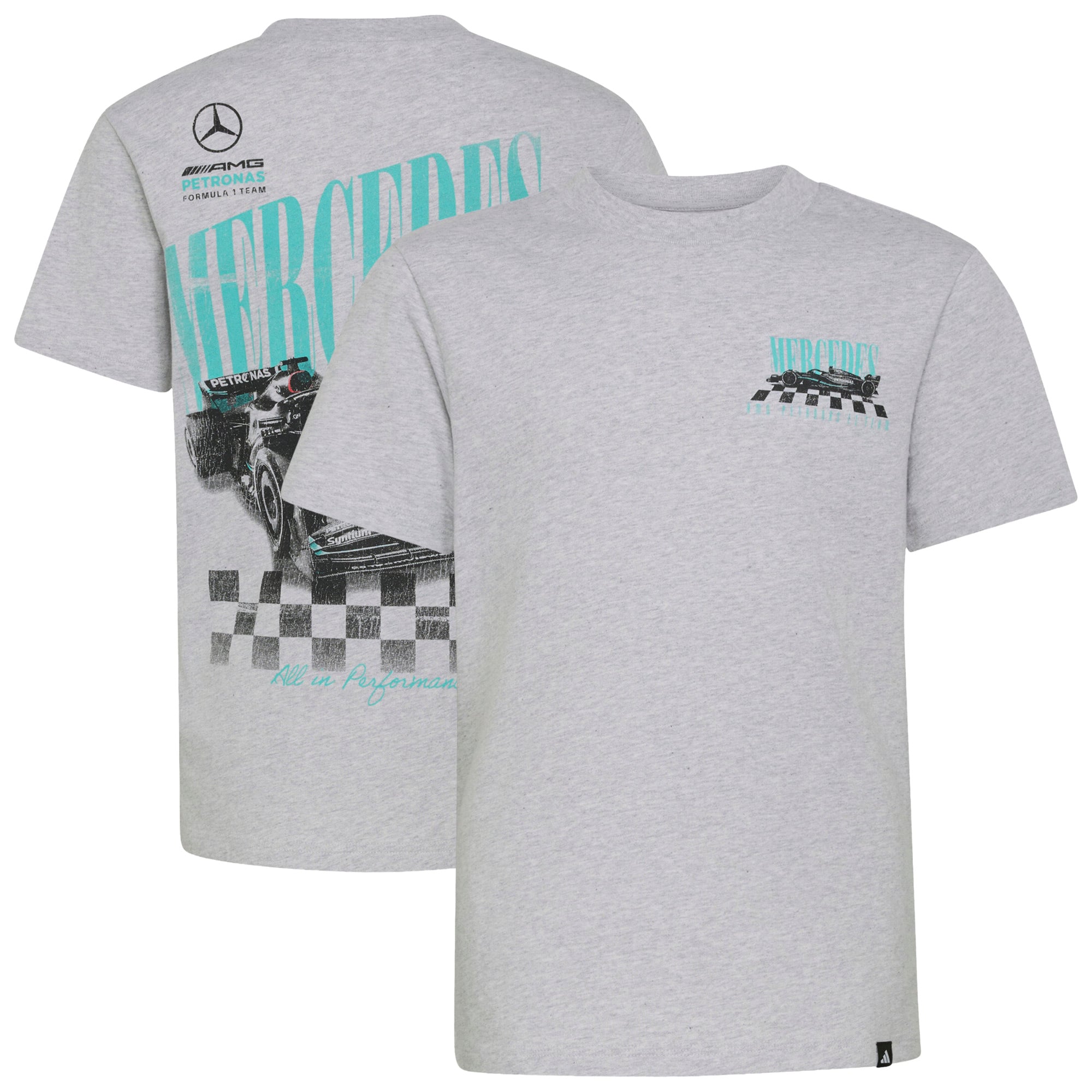 T-shirt graphique Mercedes AMG Petronas F1 adidas - Enfants - unisexe Taille: 15-16 Years