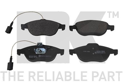 Nk Bremsbeläge Vorderachse inkl. Warnkontakt [Hersteller-Nr. 221016] für Alfa Romeo Image