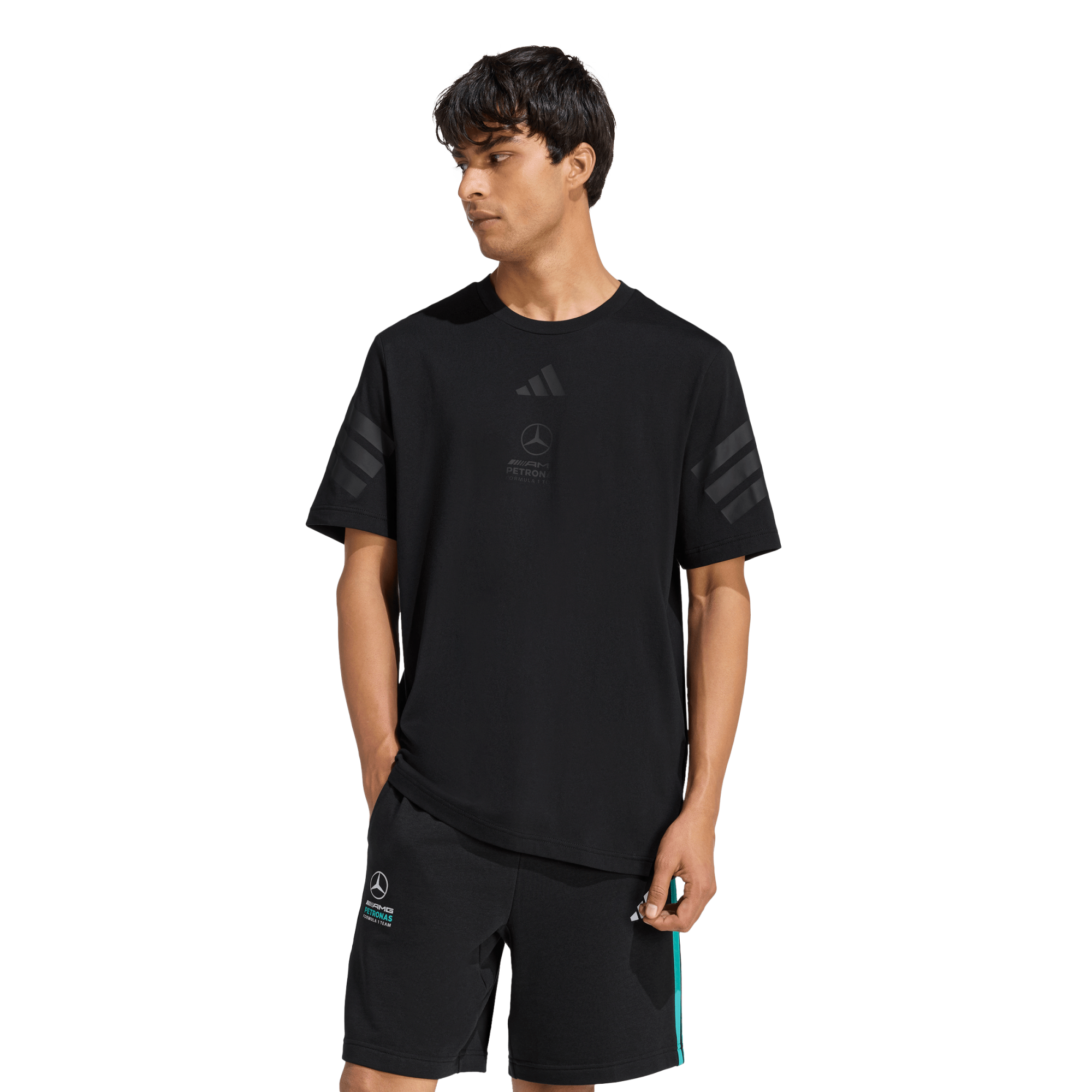T-shirt Mercedes AMG Petronas adidas Team Night - unisexe Taille: M