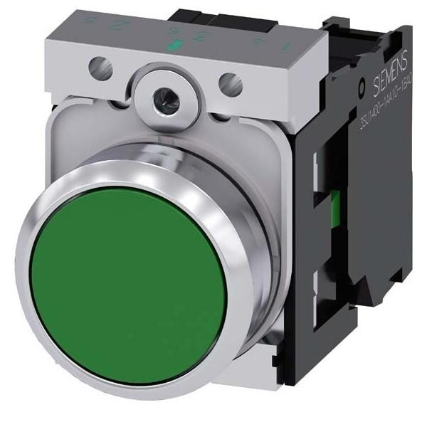 Siemens Dig.Industr. Drucktaster 3SU1150-0AB40-1BA0 3SU11500AB401BA0 Image