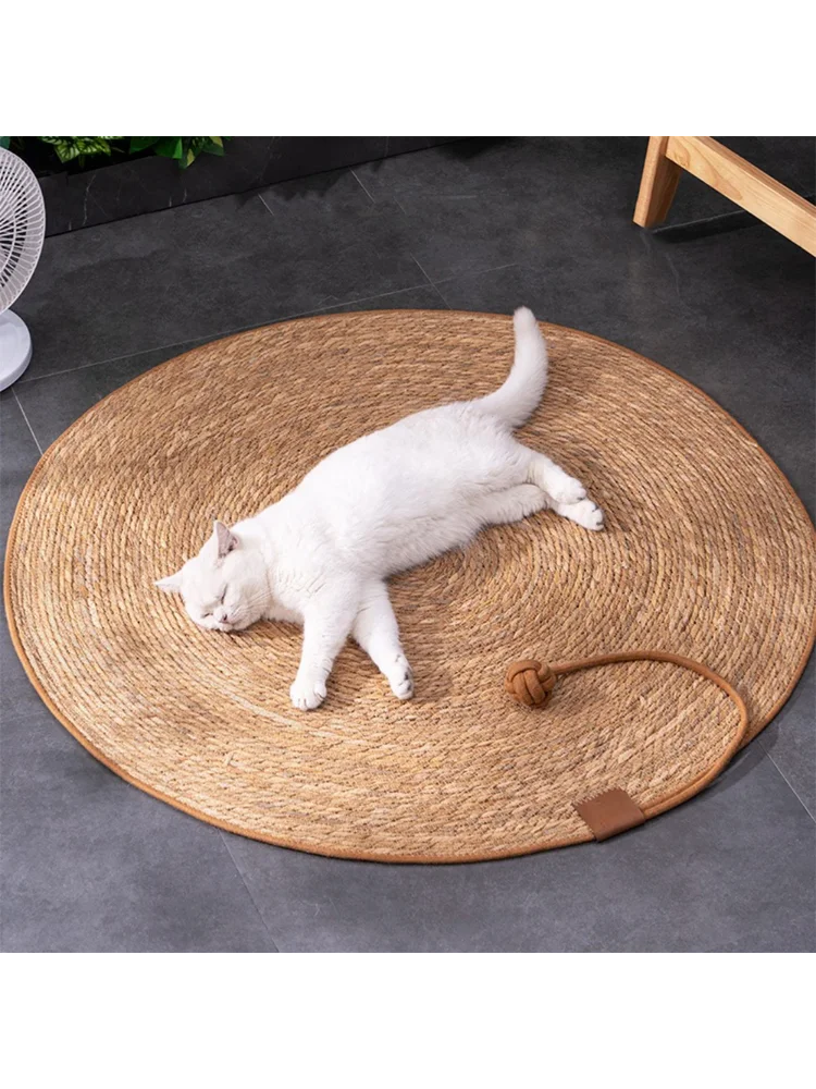 Katzenkratzer, Rattan-Matte, Brett, Katzenkratzer zum Schärfen von Nägeln, Schaber, Katzen, Baum, Katzenkratzbaum, Sofamatten, Möbelschutz Image