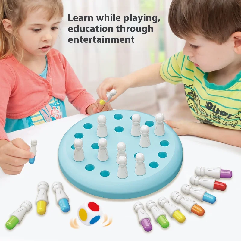 KinderspeicherCompetitionSchachbrettspiel Farberkennung Eltern Kind Intelligenzentwicklung Denktraining Gedächtnisschach Image