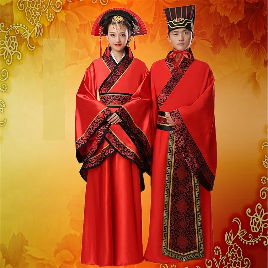 Traditionelle chinesische Kleidung Frauen Chaqueta Tang Hanfu Tang Anzug Tops Rock Cosplay Kostüm Paar Kleid für Männer und Frauen Image