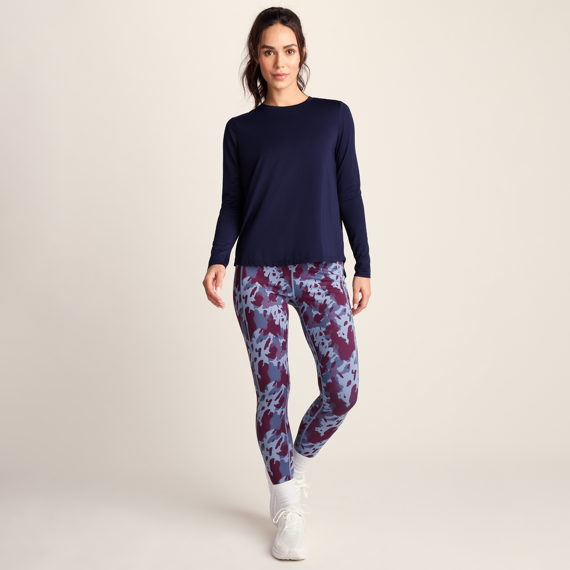 TOG24 Kehlani Womens Long Sleeve Performance Top - Oxford Blue - Size 10 UK | TOG24 Sale | Discount Designer Brands