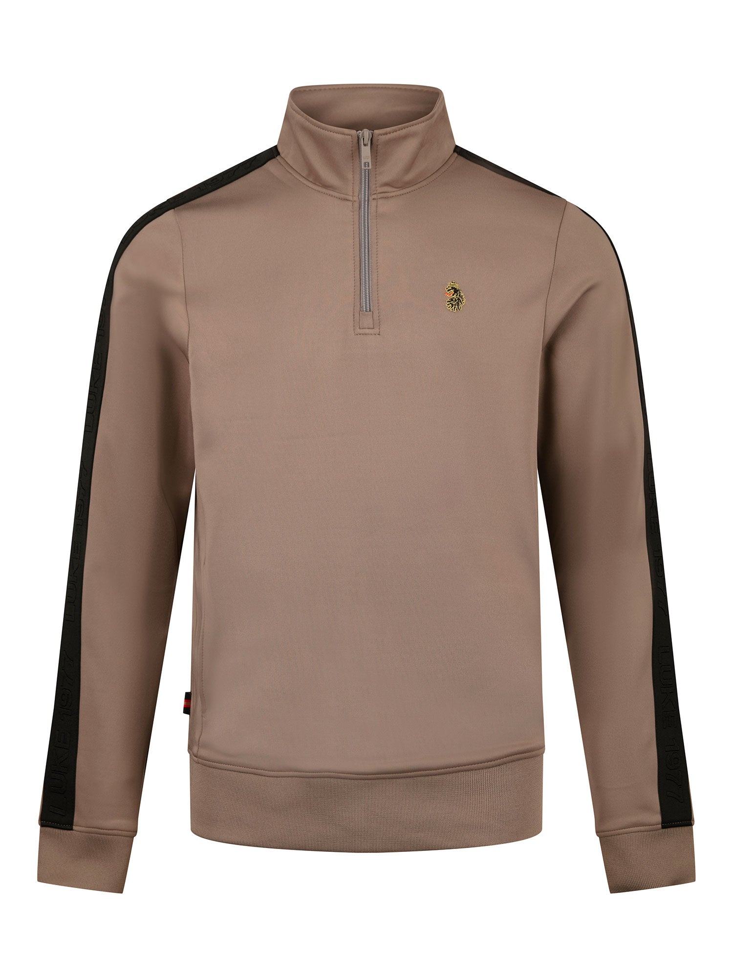 Luke 1977 Mens Tttqr Quarter Zip Hardnut Sweatshirt - Brown - Size X-large | Luke 1977 Sale | Discount Designer Brands
