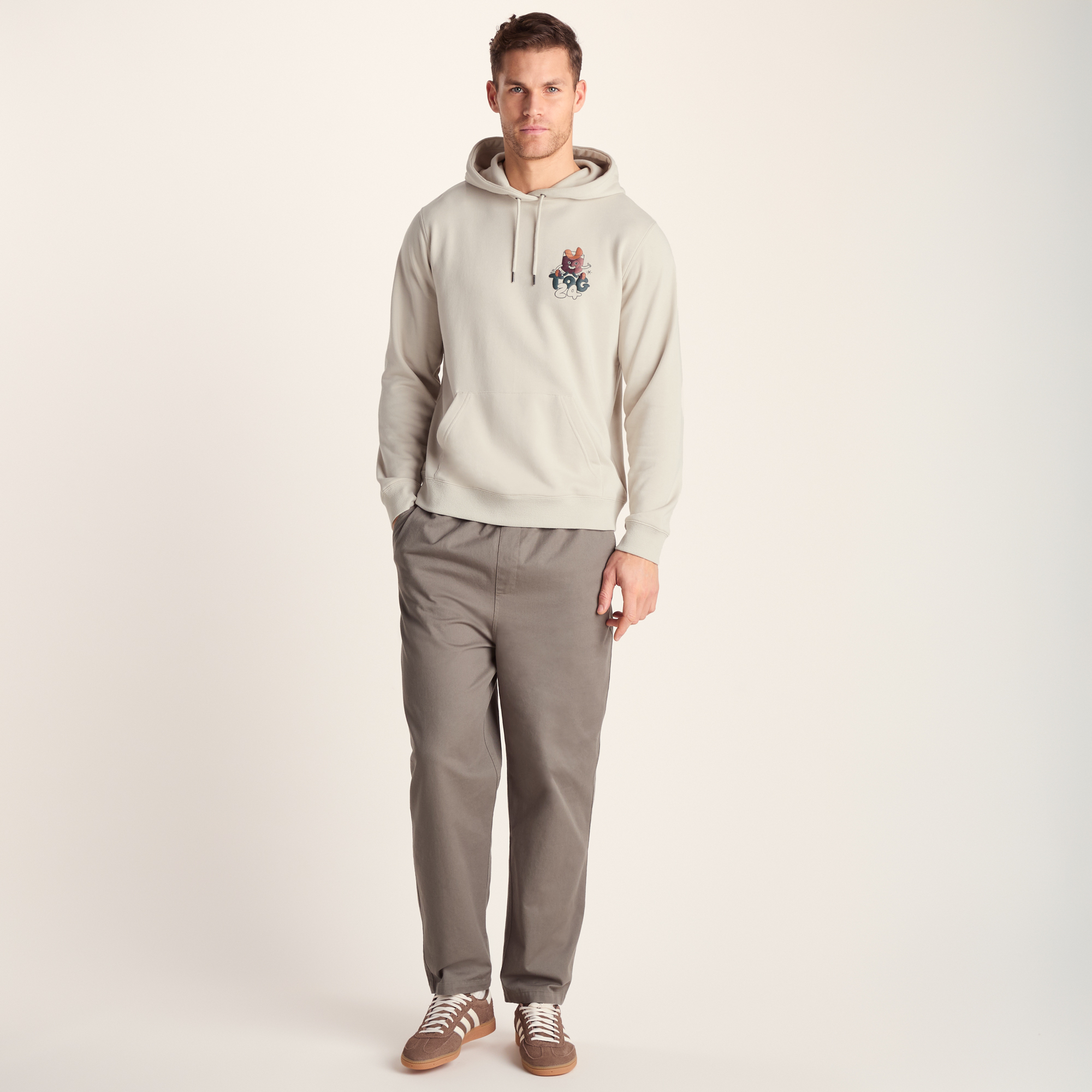 TOG24 Riverton Mens Supersoft Hattie Clark Hoody - Warm Cloud - Beige Polycotton - Size 6XL | TOG24 Sale | Discount Designer Brands