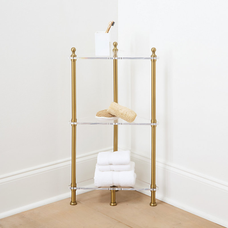 Acrylic Bath Corner Shelf - Ballard Designs