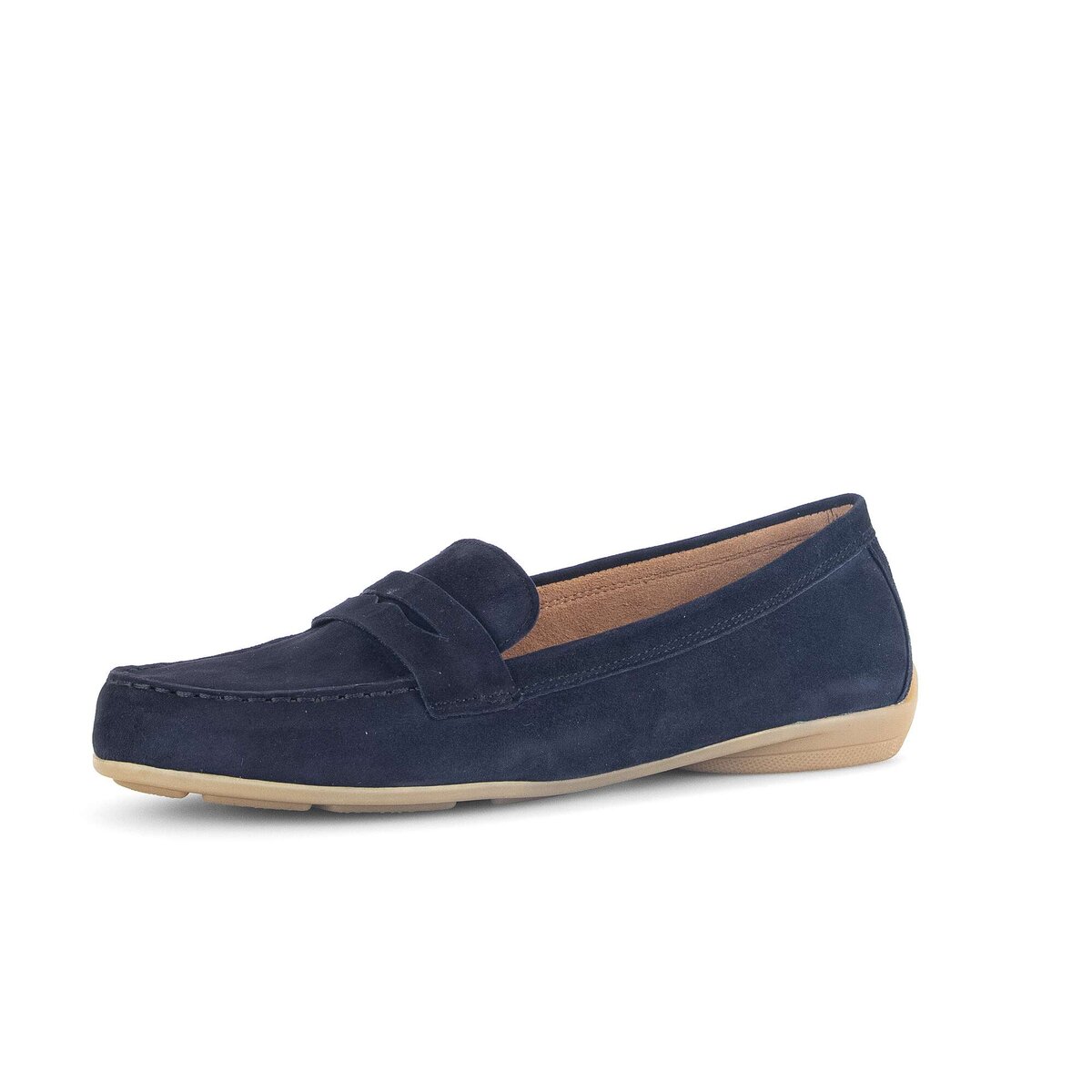 Mokassin GABOR "Mokassin", Damen, Gr. 35,5, blau, Schuhe Mokassin