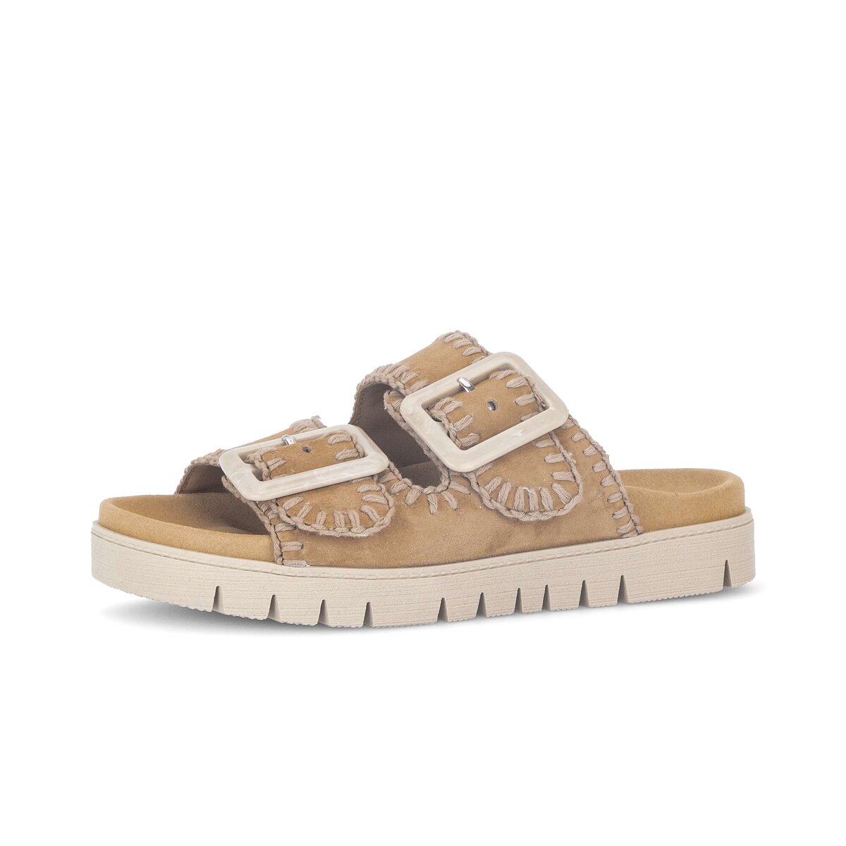 Pantolette GABOR "Pantolette", Damen, Gr. 37, braun, Schuhe Pantolette