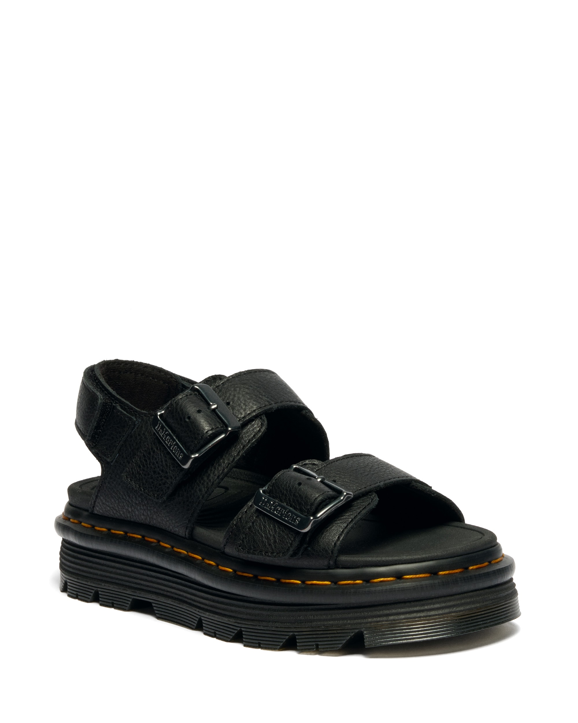 Sandalette DR. MARTENS "Zebzag", Damen, Gr. 39, schwarz, Leder, Schuhe Sandalette, Festival Sandale, Chunky Sandal, Riemchensandale, dicke Profilsohle