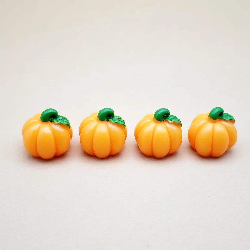 Mini Resin Halloween Pumpkin Figurines DIY Fairy Garden Decor 10pcs