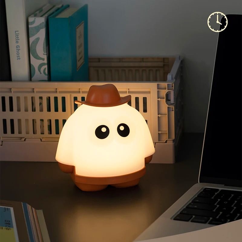 Rechargeable Cute Kerosene Desk Lamp orange