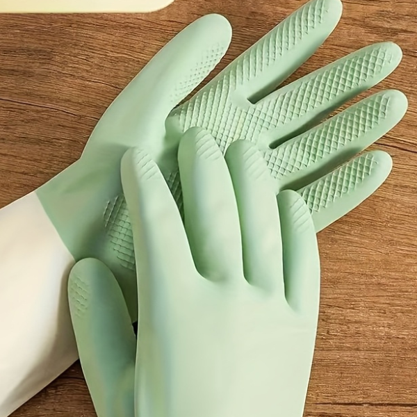 Kitchen Cleaning Latex Gloves, Waterproof Housework Cleaning Gloves, Laundry Dishwashing Wear Resistant Rubber Gloves Kitchen Cleaning Latex Gloves, Waterproof Housework Cleaning Gloves, Laundry Dishwashing Wear Resistant Rubber Gloves
